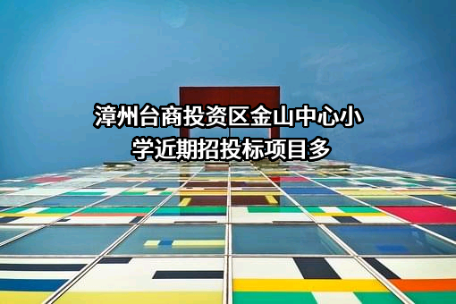 漳州台商投资区金山中心小学近期招投标项目多