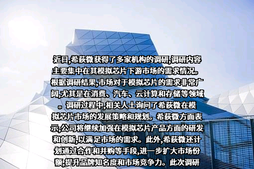希荻微电子集团股份有限公司