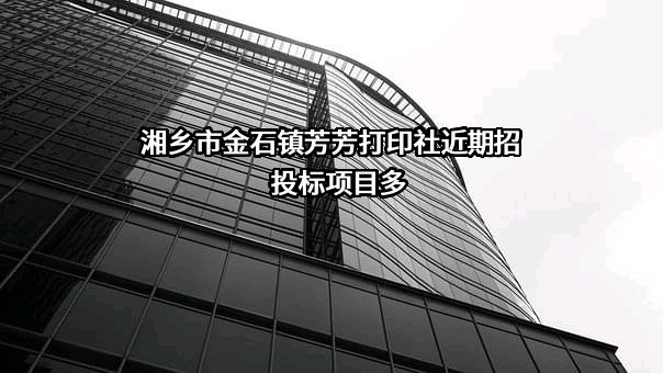 湘乡市金石镇芳芳打印社近期招投标项目多