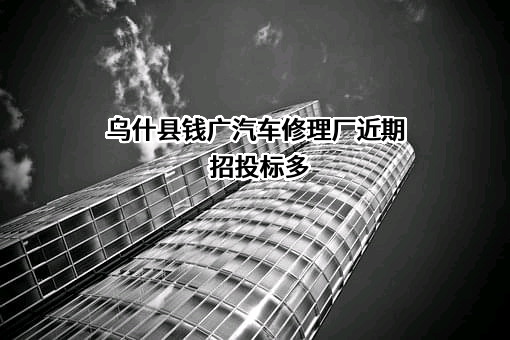 乌什县钱广汽车修理厂近期招投标项目多