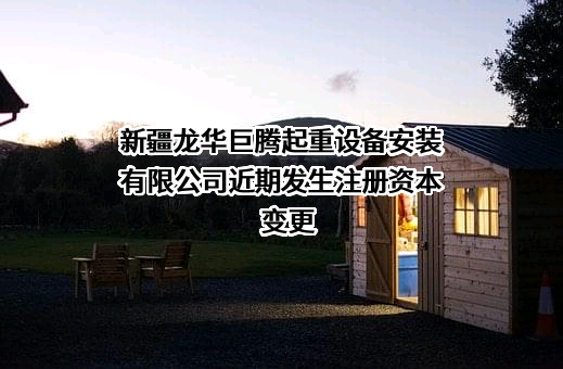 新疆龙华巨腾起重设备安装有限公司