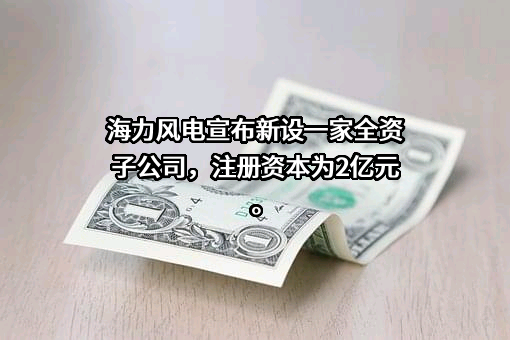 江苏海力风电设备科技股份有限公司