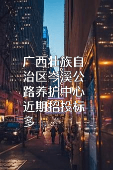 广西壮族自治区岑溪公路养护中心