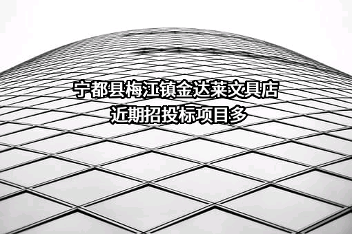 宁都县梅江镇金达莱文具店近期招投标项目多