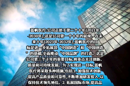 蓝帆医疗股份有限公司