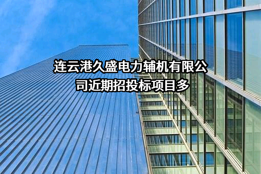 连云港久盛电力辅机有限公司近期招投标项目多