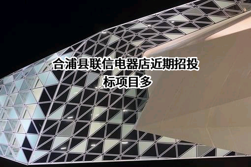 合浦县联信电器店