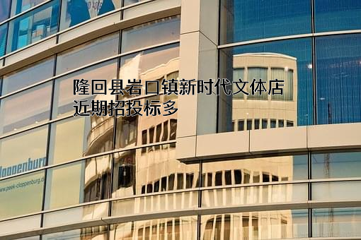 隆回县岩口镇新时代文体店近期招投标项目多