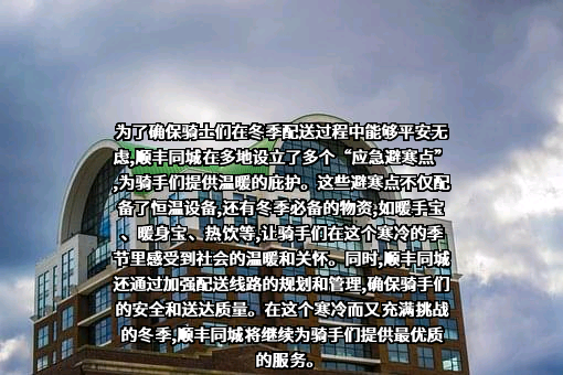 深圳市顺丰同城物流有限公司