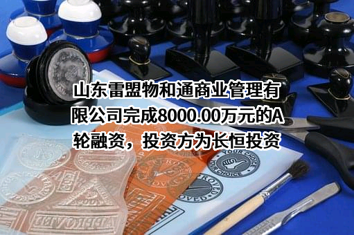 山东雷盟物和通商业管理有限公司完成8000.00万元的A轮融资，投资方为长恒投资