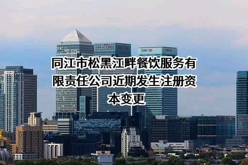 同江市松黑江畔餐饮服务有限责任公司