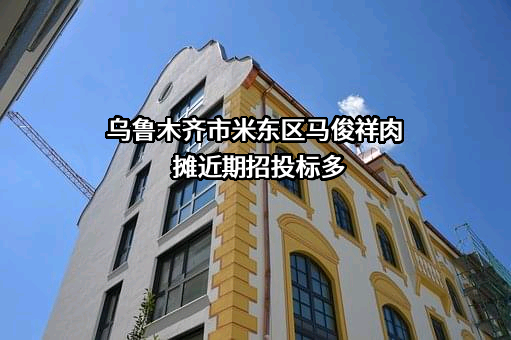 乌鲁木齐市米东区马俊祥肉摊