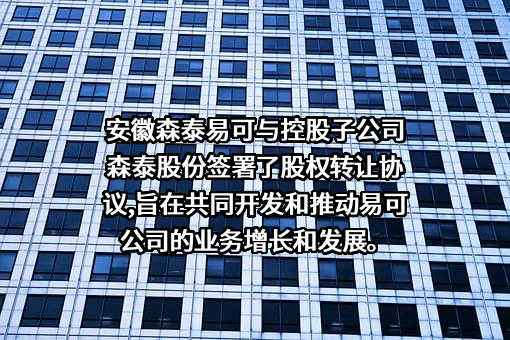 安徽森泰易可搭集成房屋建设有限公司