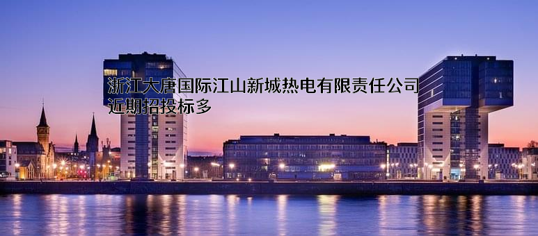 浙江大唐国际江山新城热电有限责任公司近期招投标项目多