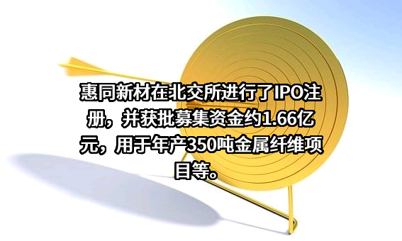 湖南惠同新材料股份有限公司
