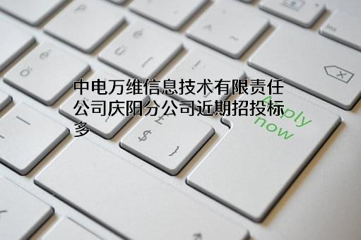 中电万维信息技术有限责任公司庆阳分公司近期招投标项目多