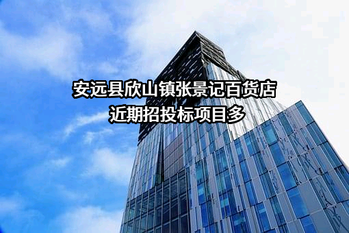 安远县欣山镇张景记百货店近期招投标项目多