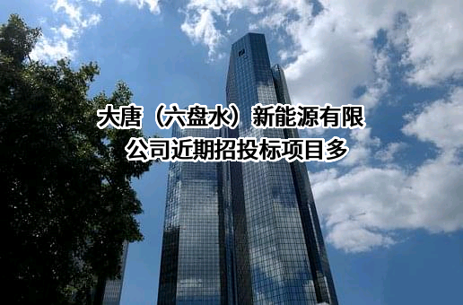 大唐（六盘水）新能源有限公司近期招投标项目多