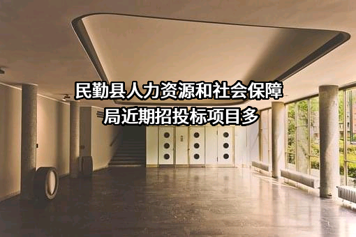 民勤县人力资源和社会保障局近期招投标项目多