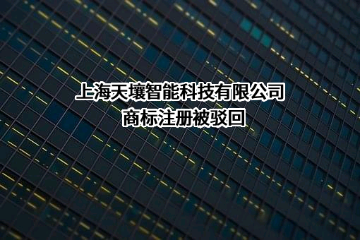 上海天壤智能科技有限公司商标注册被驳回