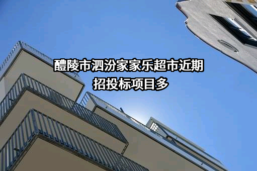 醴陵市泗汾家家乐超市近期招投标项目多