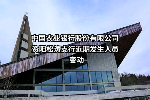 中国农业银行股份有限公司资阳松涛支行