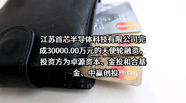 江苏首芯半导体科技有限公司完成30000.00万元的天使轮融资，投资方为卓源资本、金投和合基金、中赢创投