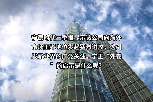 宁德时代新能源科技股份有限公司
