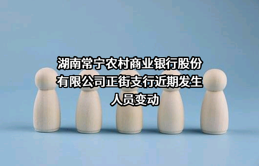 湖南常宁农村商业银行股份有限公司正街支行