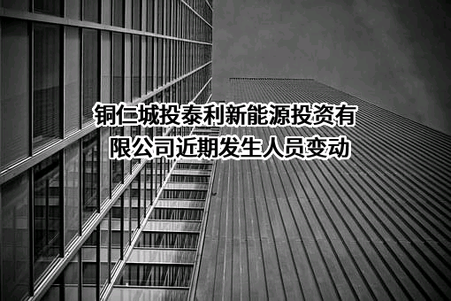 铜仁城投泰利新能源投资有限公司