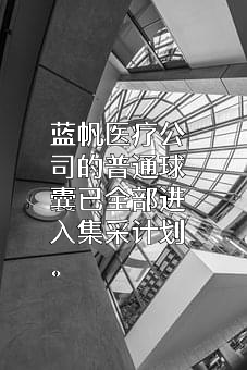 蓝帆医疗股份有限公司