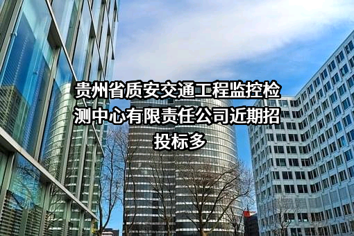 贵州省质安交通工程监控检测中心有限责任公司