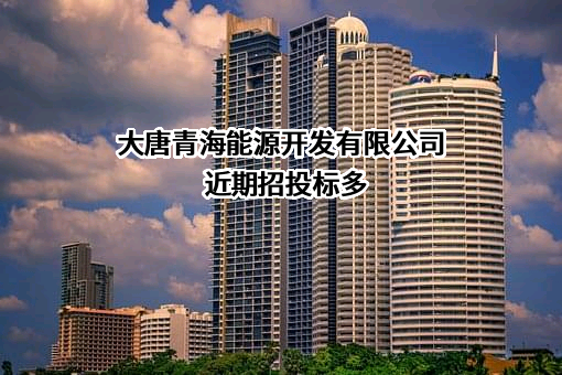 大唐青海能源开发有限公司近期招投标项目多