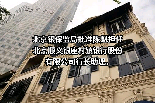 北京顺义银座村镇银行股份有限公司