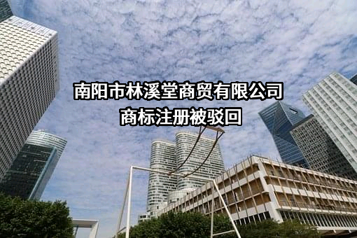 南阳市林溪堂商贸有限公司商标注册被驳回