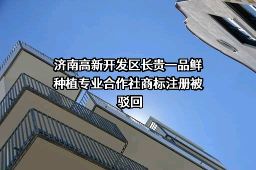 济南高新开发区长贵一品鲜种植专业合作社商标注册被驳回