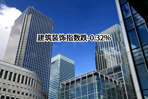 建筑装饰指数跌-0.32%