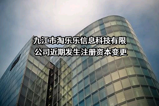 九江市淘乐乐信息科技有限公司