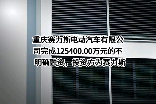 重庆赛力斯电动汽车有限公司完成125400.00万元的不明确融资，投资方为赛力斯