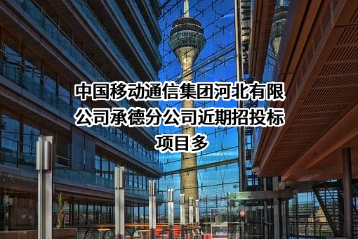 中国移动通信集团河北有限公司承德分公司
