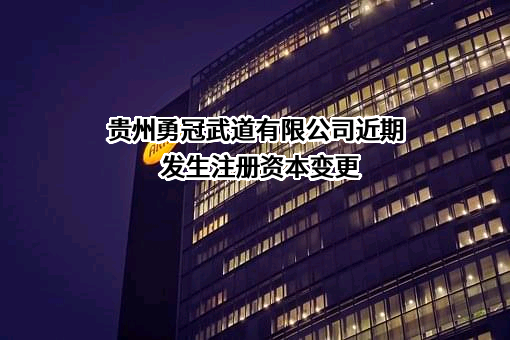 贵州勇冠武道有限公司