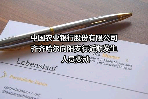 中国农业银行股份有限公司齐齐哈尔向阳支行