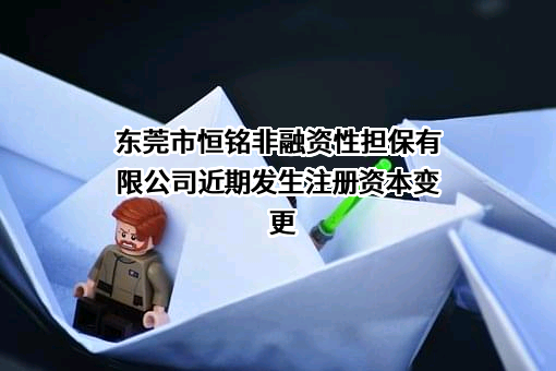 东莞市恒铭非融资性担保有限公司