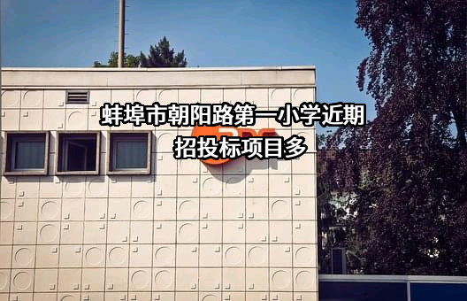 蚌埠市朝阳路第一小学近期招投标项目多