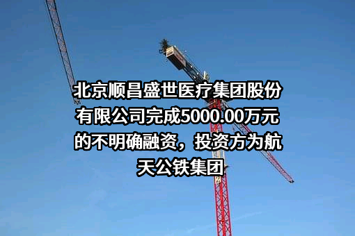 北京顺昌盛世医疗集团股份有限公司