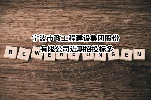 宁波市政工程建设集团股份有限公司