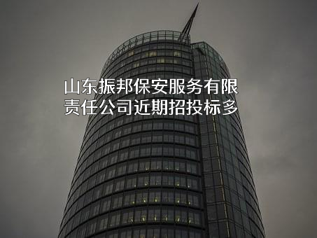 山东振邦保安服务有限责任公司近期招投标项目多