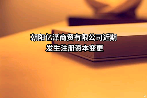 朝阳亿泽商贸有限公司