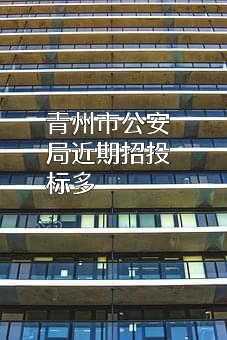 青州市公安局近期招投标项目多