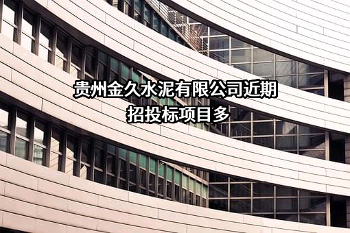 贵州金久水泥有限公司